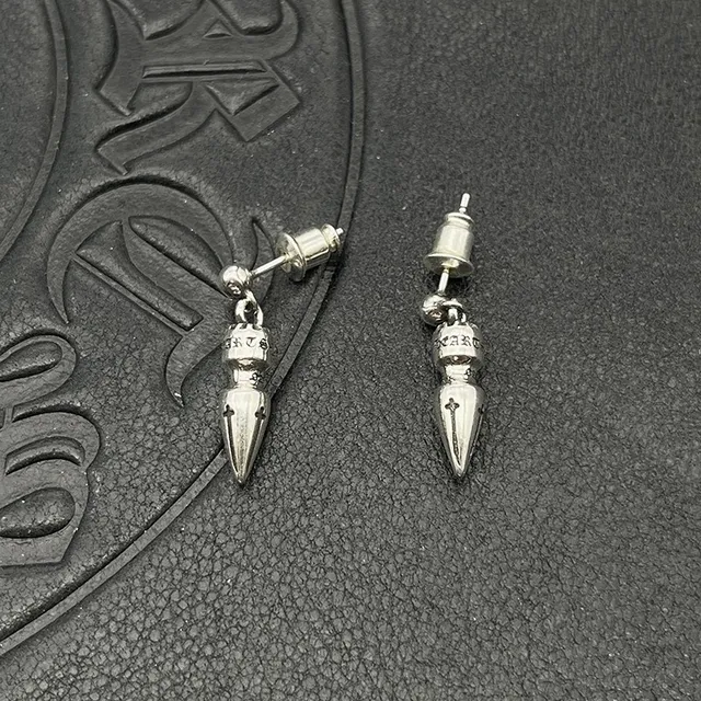 Silver-Toned Spike Dangling Stud Earrings 4