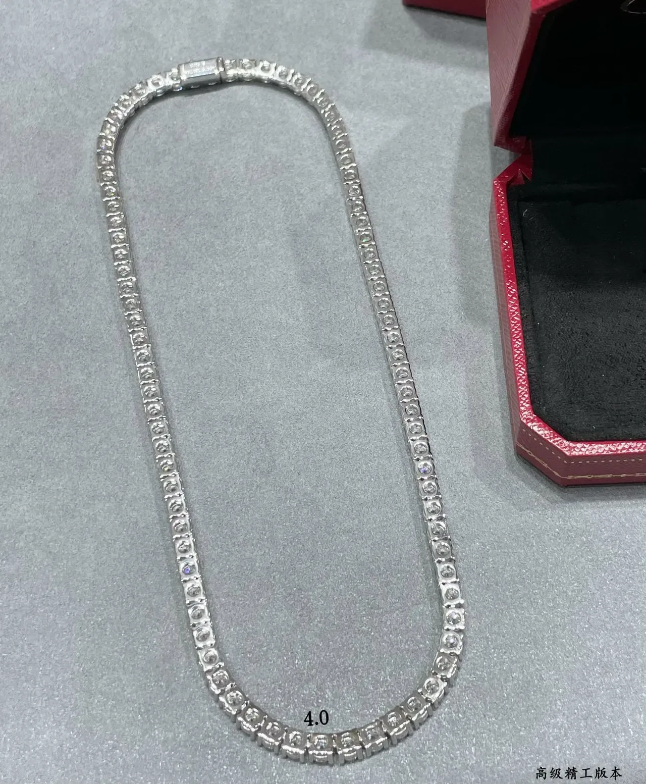 Single-Row Channel-Set Gemstone Choker Necklace 2