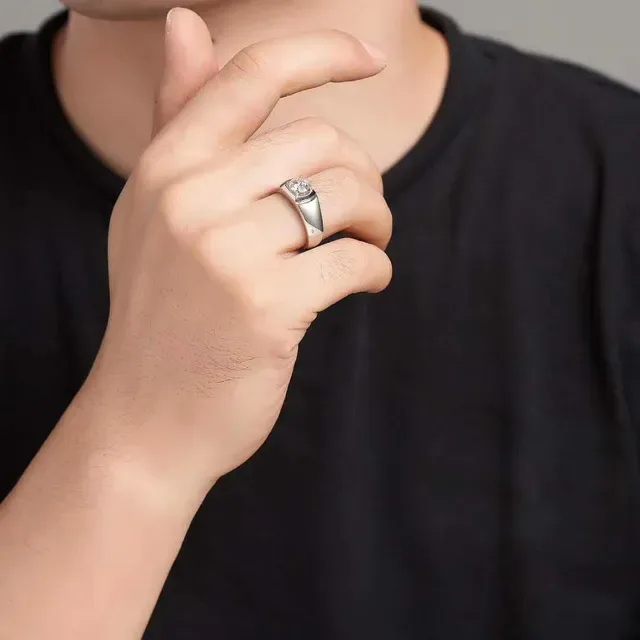 Solitaire Four-Prong Setting Polished Band Ring 5