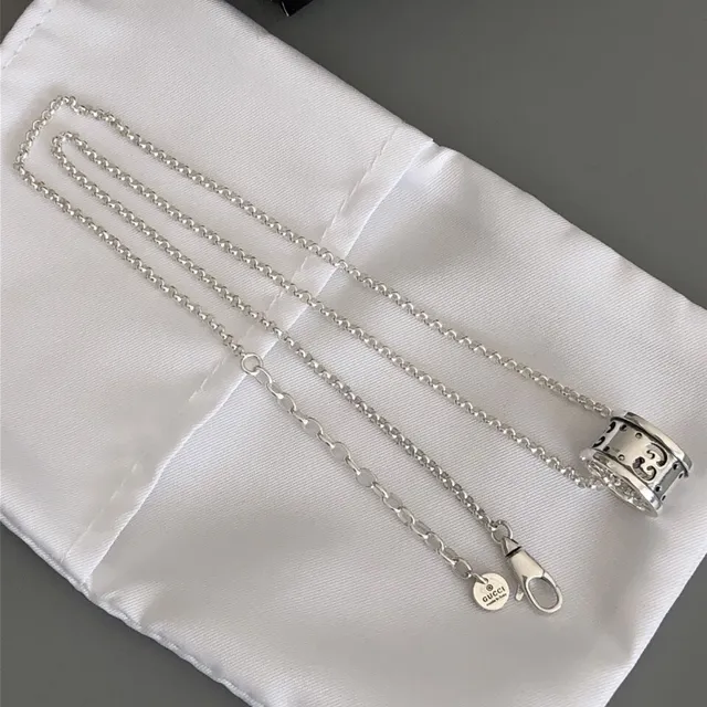 Sterling Silver Openwork Scroll Pendant Necklace 8