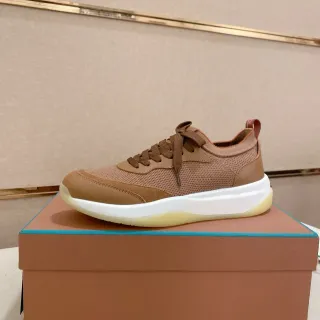 Zapatilla lifestyle de malla y ante en tan