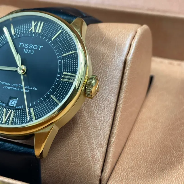 Tissot Chemin des Tourelles Powermatic 80 Cadran Noir Doré Montre Mécanique 2