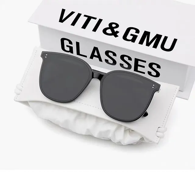 VITI & GMU Black Rounded-Square Frame Sunglasses 4