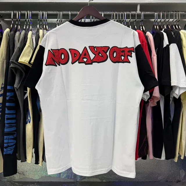 White and Black Contrast Sleeve Graphic Print Ringer T-Shirt 4