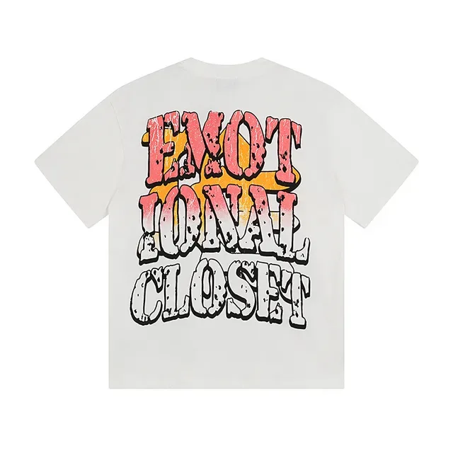 White Graphic-Print Oversized Double-Sided T-Shirt 3