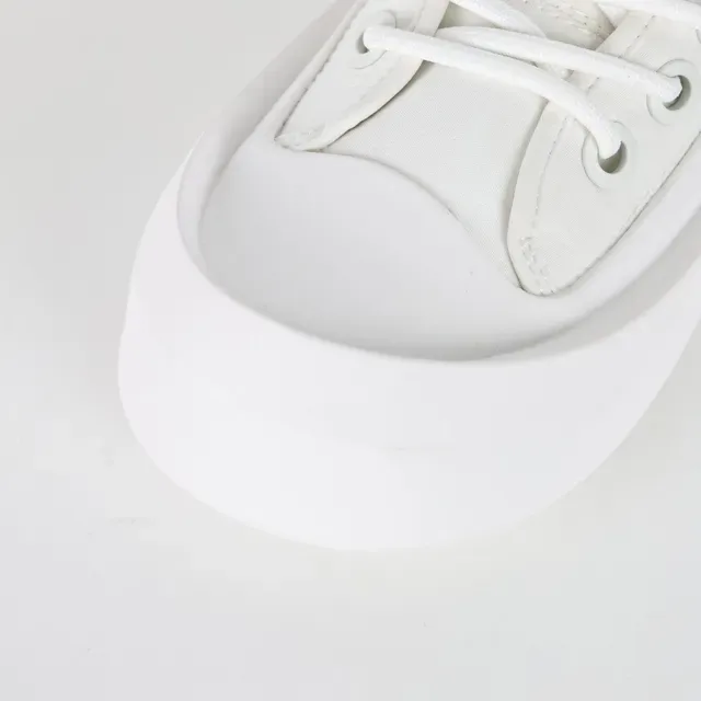 White High-Top Canvas Platform Sneaker 5