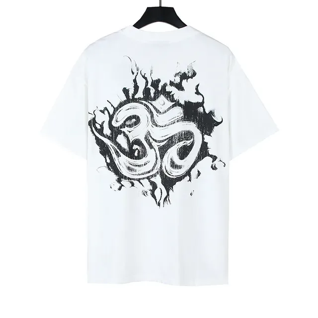 White Oversized Graphic Print T-Shirt 5