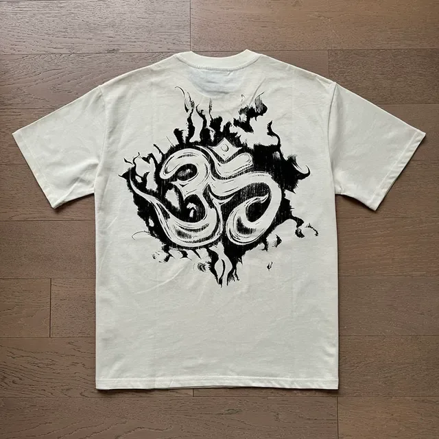 White Oversized Graphic Print T-Shirt 14