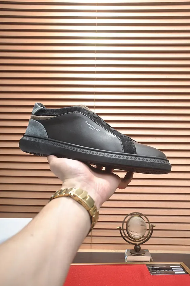 Givenchy City Sport Black Gray Suede Panel Lifestyle Sneakers 2