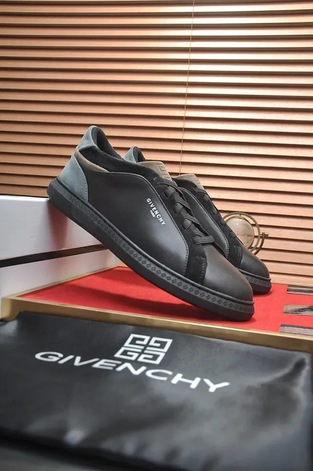Givenchy City Sport Black Gray Suede Panel Lifestyle Sneakers 4