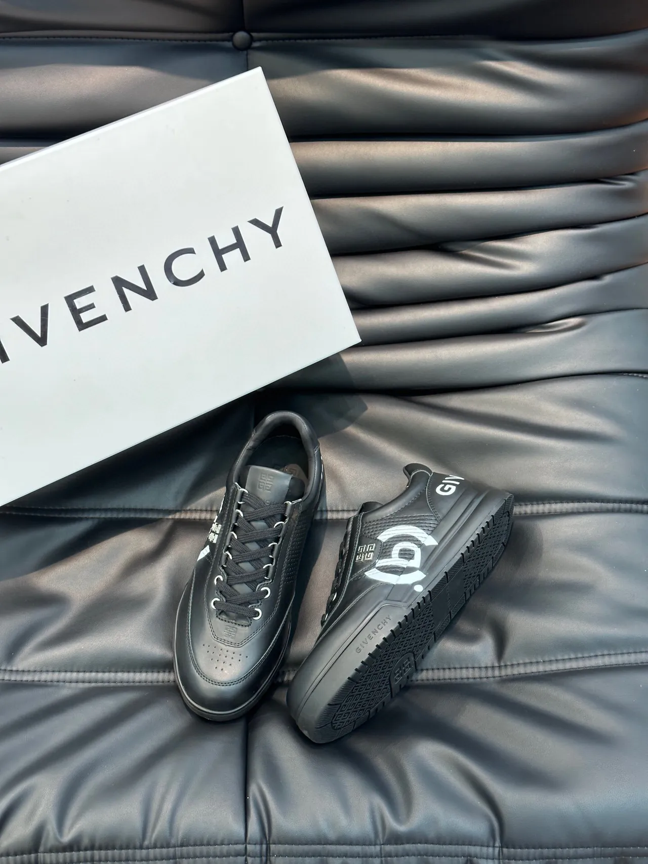 Givenchy City Sport Black Leather Lifestyle Sneakers 3