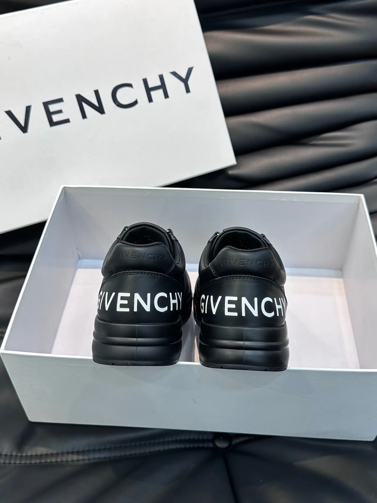 Givenchy City Sport Black Leather Lifestyle Sneakers 7