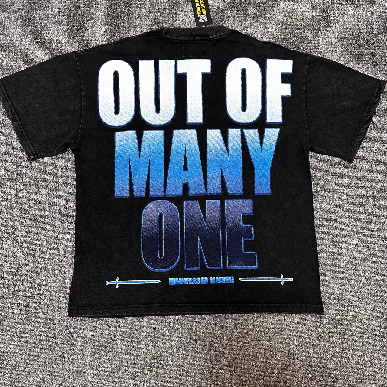 Godspeed Distressed Black Graphic T-Shirt 2