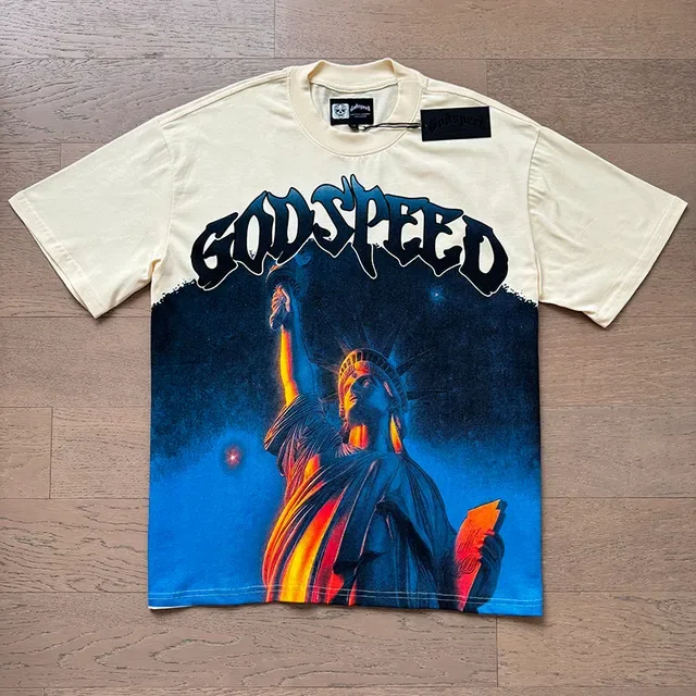 Godspeed Graphic Print Double-Sided Oversized T-Shirt 5