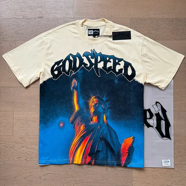 Godspeed Graphic Print Double-Sided Oversized T-Shirt 6