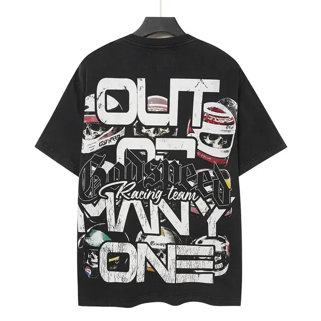 Godspeed Racing Team Graphic Print Black T-Shirt 4