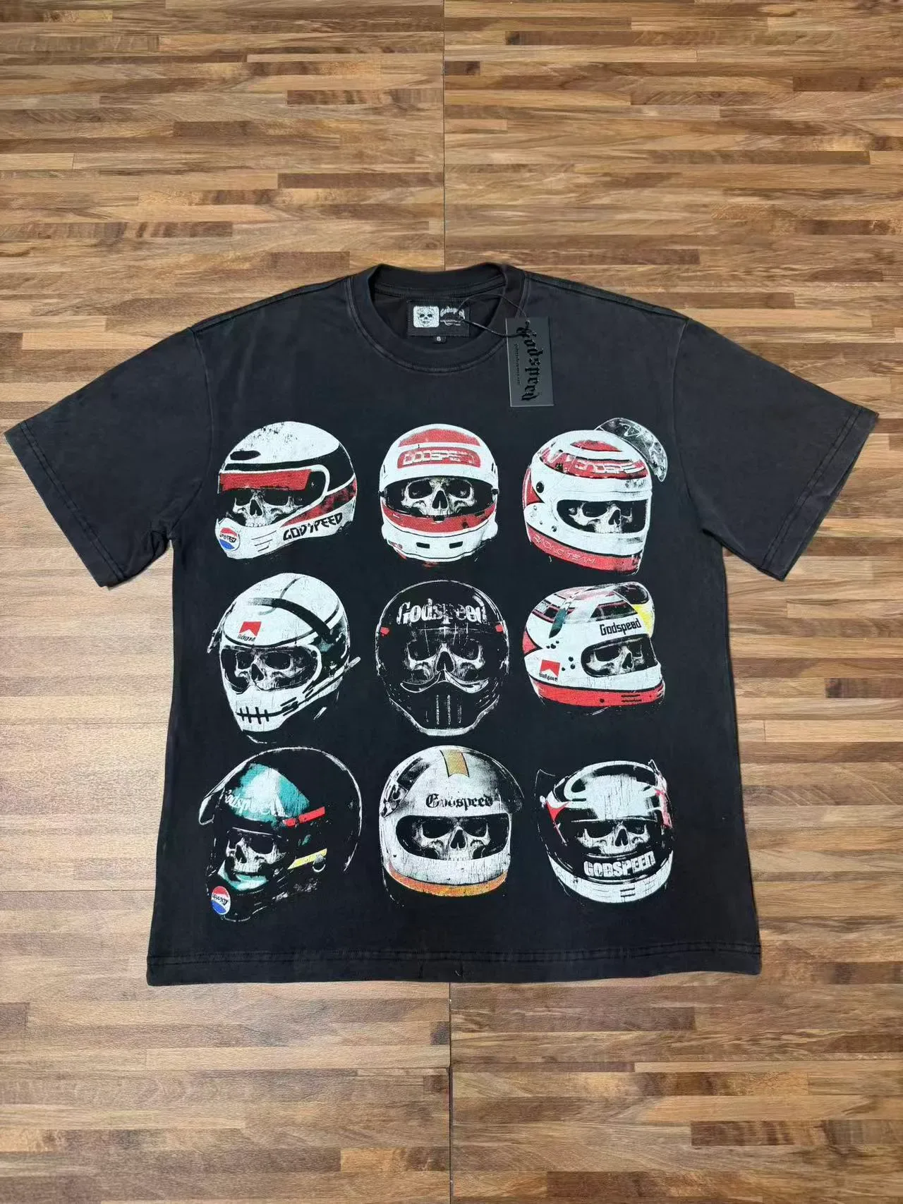 Godspeed Racing Team Graphic Print Black T-Shirt 6
