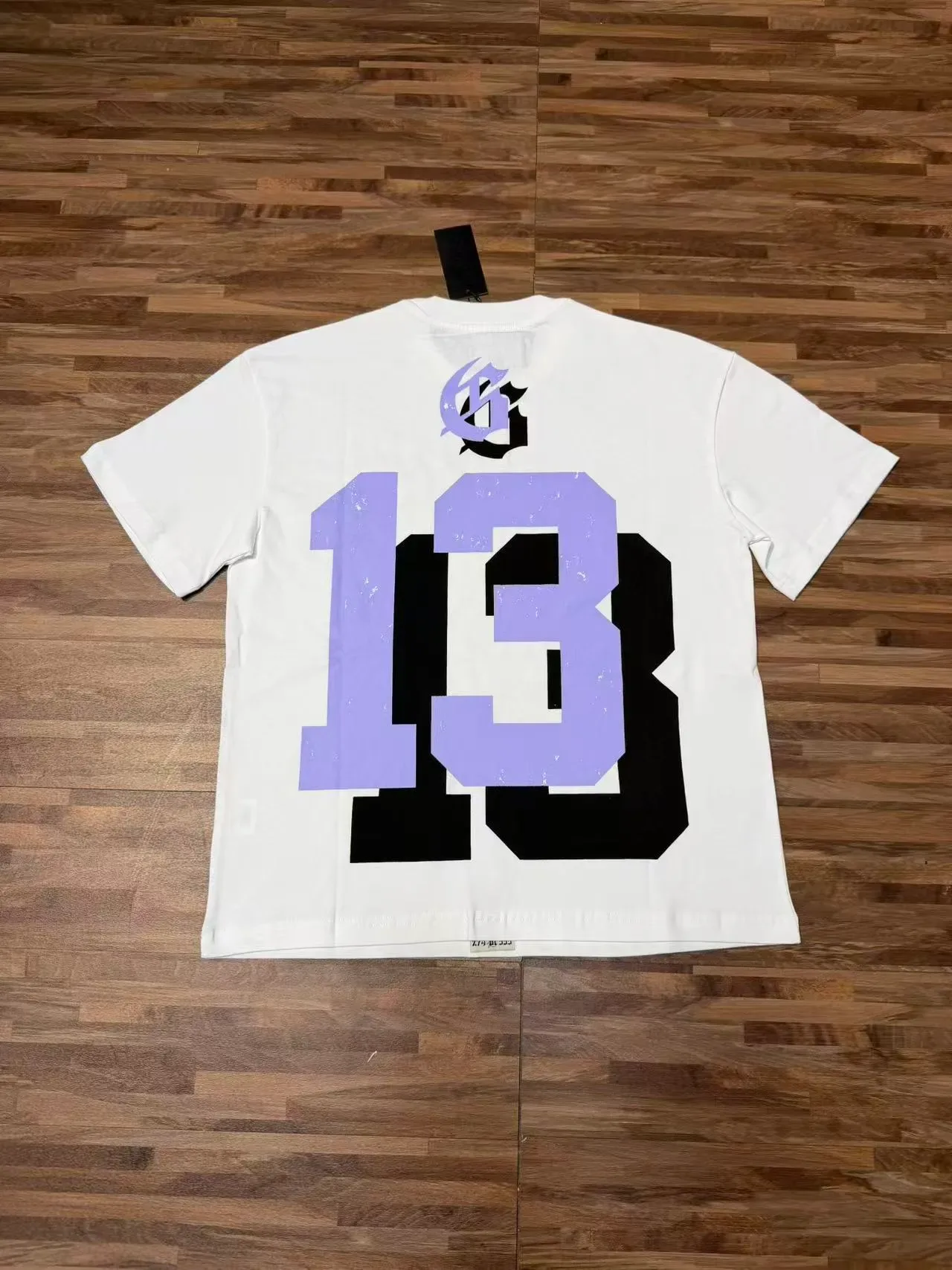 Godspeed White Blue Graphic-Print Crewneck T-Shirt 4