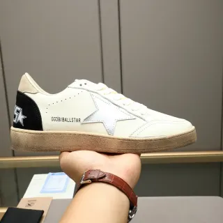 Golden Goose Ball Star Off-White and Black Lifestyle Sneakers