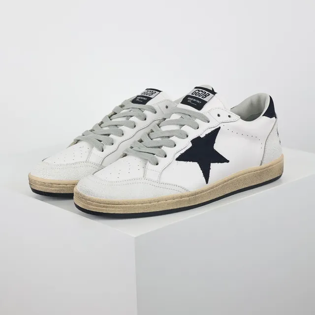 Golden Goose Super-Star sneakers lifestyle dégradées blanches avec étoile marine 2
