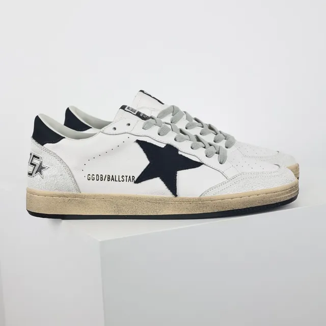 Golden Goose Super-Star sneakers lifestyle dégradées blanches avec étoile marine 3
