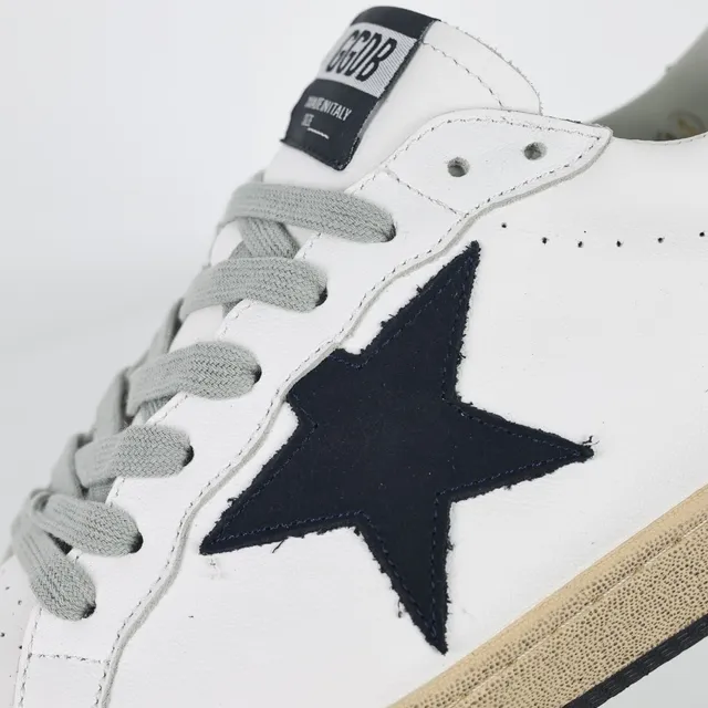 Golden Goose Super-Star sneakers lifestyle dégradées blanches avec étoile marine 6