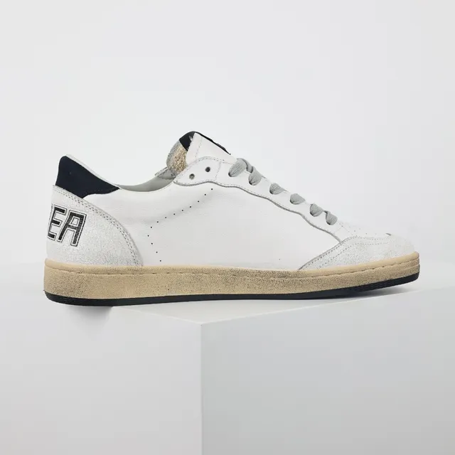 Golden Goose Super-Star sneakers lifestyle dégradées blanches avec étoile marine 7