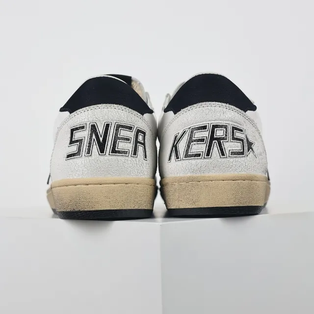 Golden Goose Super-Star sneakers lifestyle dégradées blanches avec étoile marine 8
