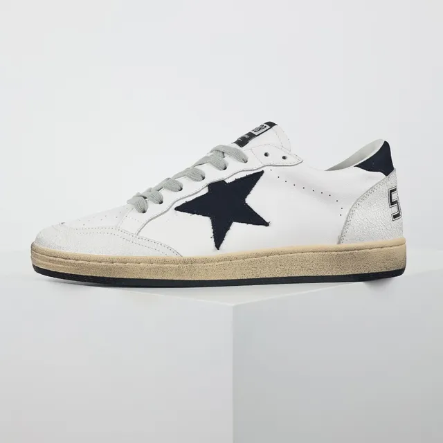 Golden Goose Super-Star sneakers lifestyle dégradées blanches avec étoile marine 9