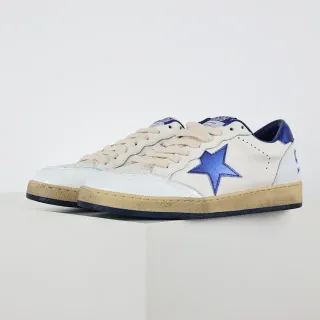 Golden Goose Super-Star 白色和金属蓝生活方式运动鞋