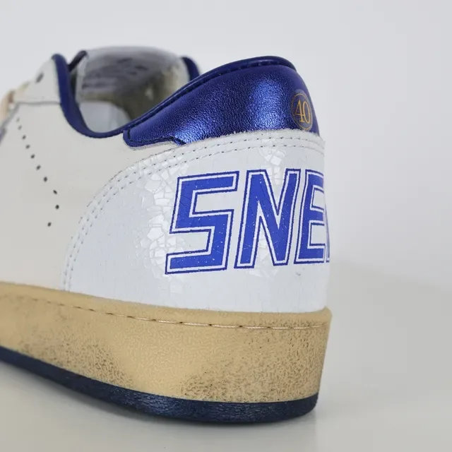 Golden Goose Super-Star Blancos y Azules Metálicos Zapatillas Lifestyle 4