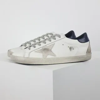 Golden Goose Superstar Distressed White Leather Lifestyle Sneakers