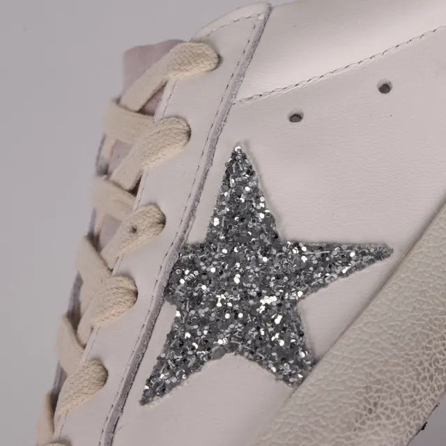 Golden Goose Superstar Off-White Glitter Star sneakers lifestyle 6