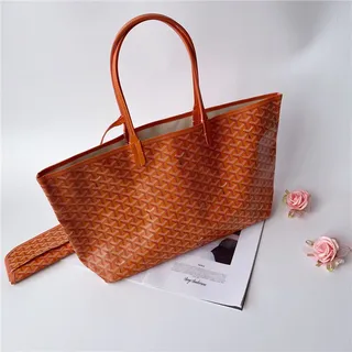 Goyard Saint-Louis Tote Royal Blue Coated Canvas Tote Bag 7