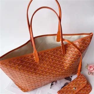 Goyard Saint-Louis Tote Royal Blue Coated Canvas Tote Bag 8