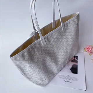 Goyard Saint-Louis Tote Royal Blue Coated Canvas Tote Bag 24