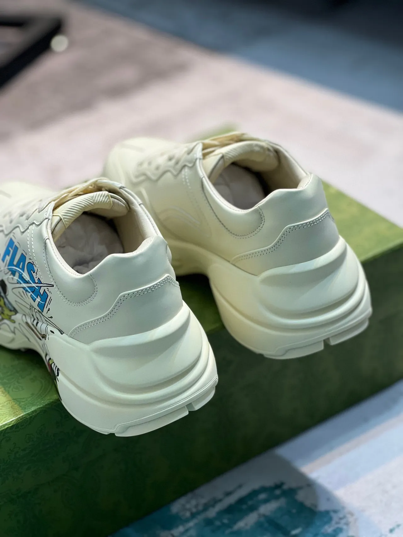 Gucci Ace Disney Collaboration Cream Leather Chunky Sneaker 2