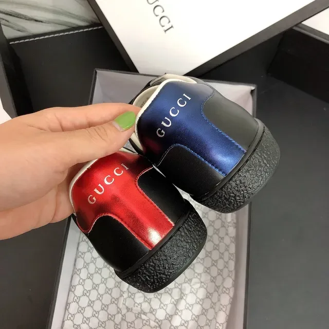 Gucci Ace Dragon Black Green Red Lifestyle Sneakers 4
