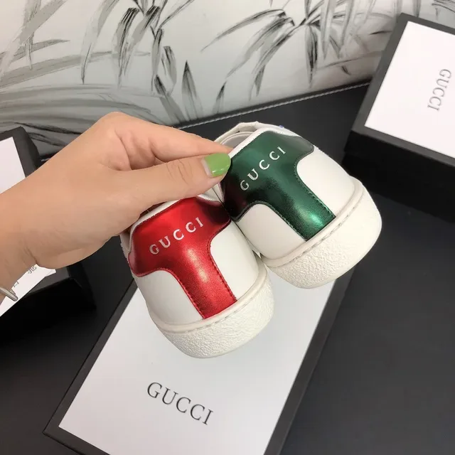 Gucci Ace Embroidered Motif White Lifestyle Sneakers 4