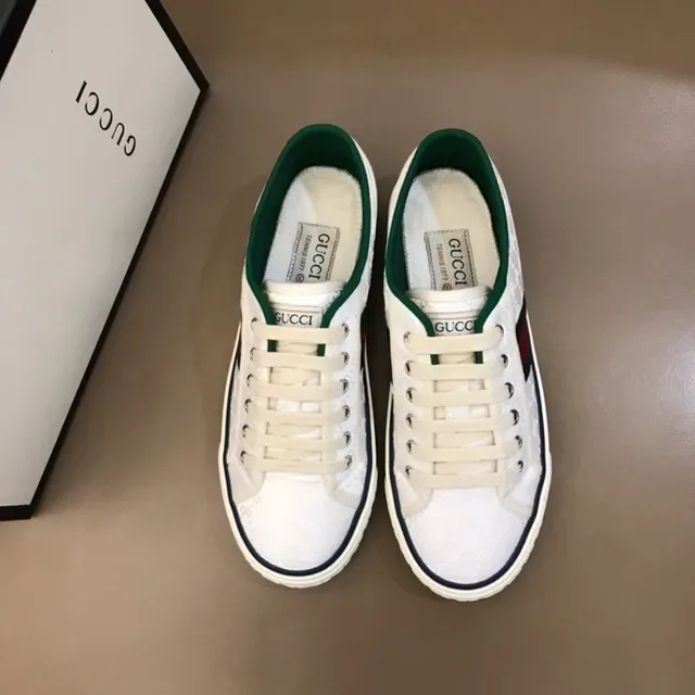 Gucci Ace Perforated Leather White Green Red Web Stripe Lifestyle Sneakers 5