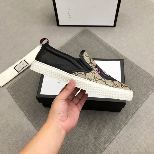 Gucci Ace Tiger Embroidered GG Monogram Loafers 3