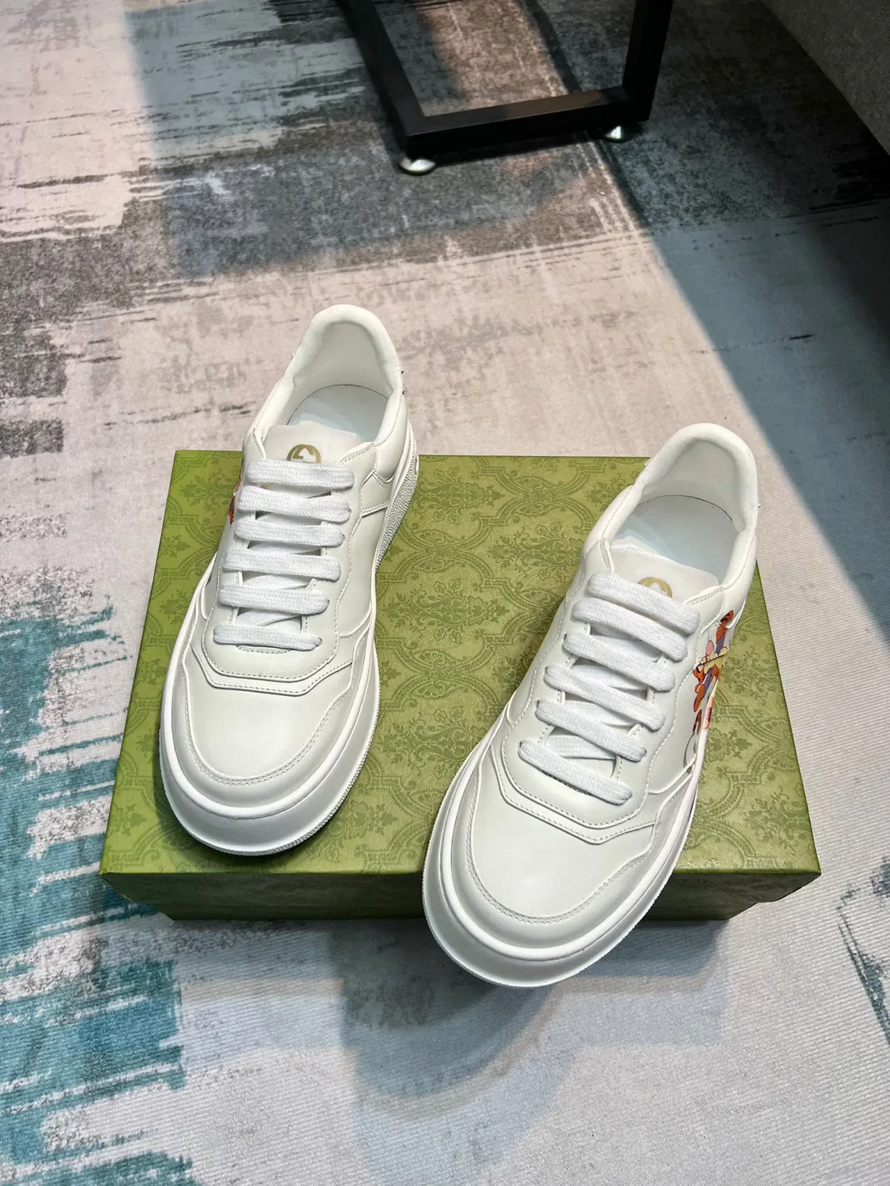 Gucci Ace Tigger Graphic White Lifestyle Sneakers 5