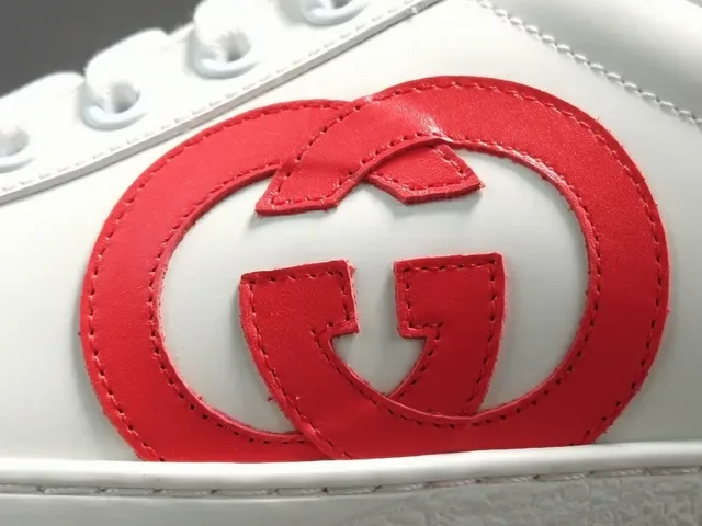 Gucci Ace White Red Blue Logo Lifestyle Sneakers 10