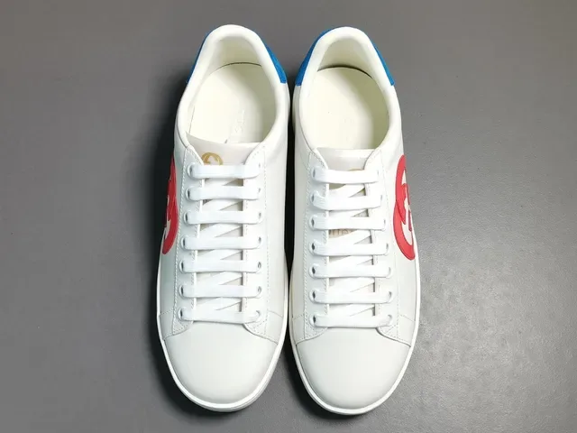 Gucci Ace White Red Blue Logo Lifestyle Sneakers 11
