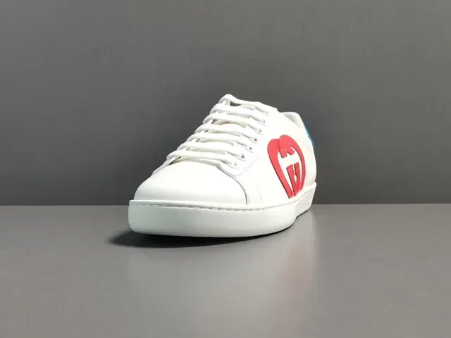 Gucci Ace White Red Blue Logo Lifestyle Sneakers 17