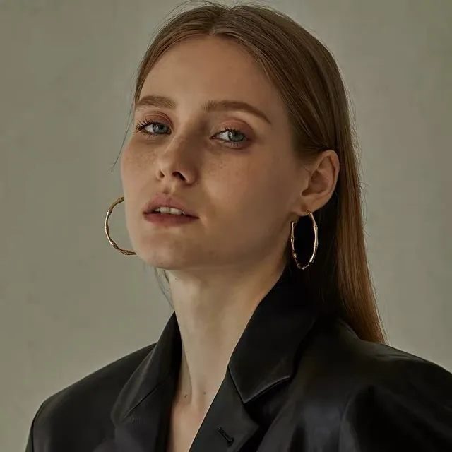 Gucci Bamboo Hoop Gold Silver Earrings 2
