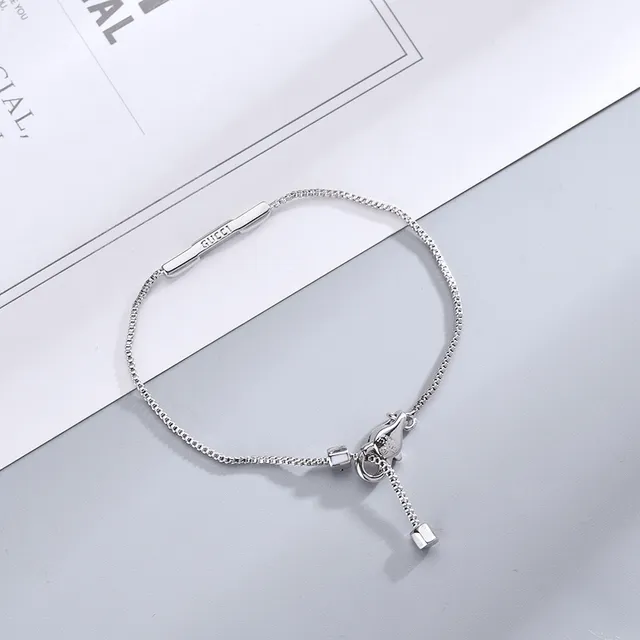 Bracelet Gucci Bar ton or chaîne boîte 4