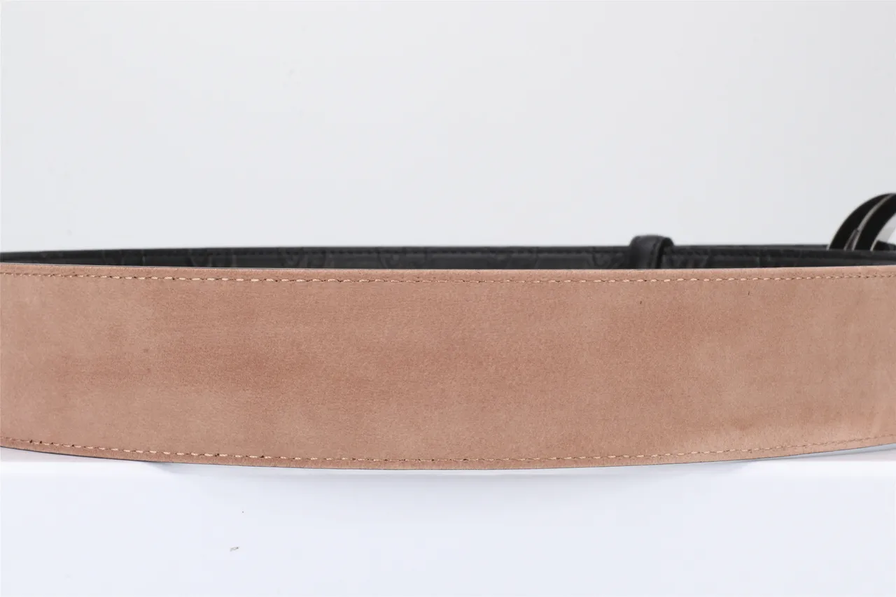 Gucci Double G Belt Black Gold Interlocking Buckle Embossed GG Monogram Leather Belt 11