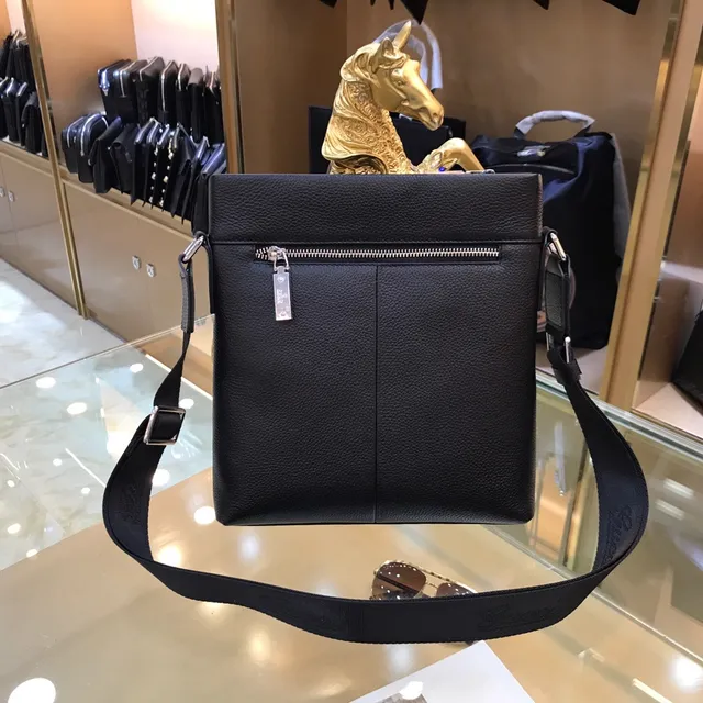 Gucci GG Marmont Black Green Embossed Monogram Leather Web Stripe Accent Messenger Bag 2