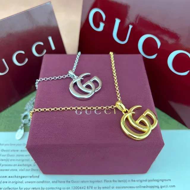 Gucci GG Marmont Gold-Tone Interlocking G Chain Bracelet 6